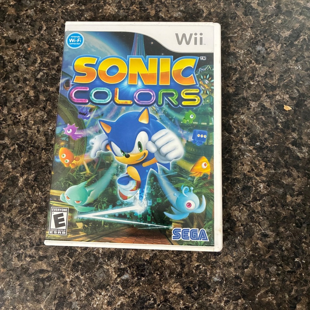 Sonic Colors Nintendo Wii Game Sega CIB Complete with Manual RVL P SNCE
